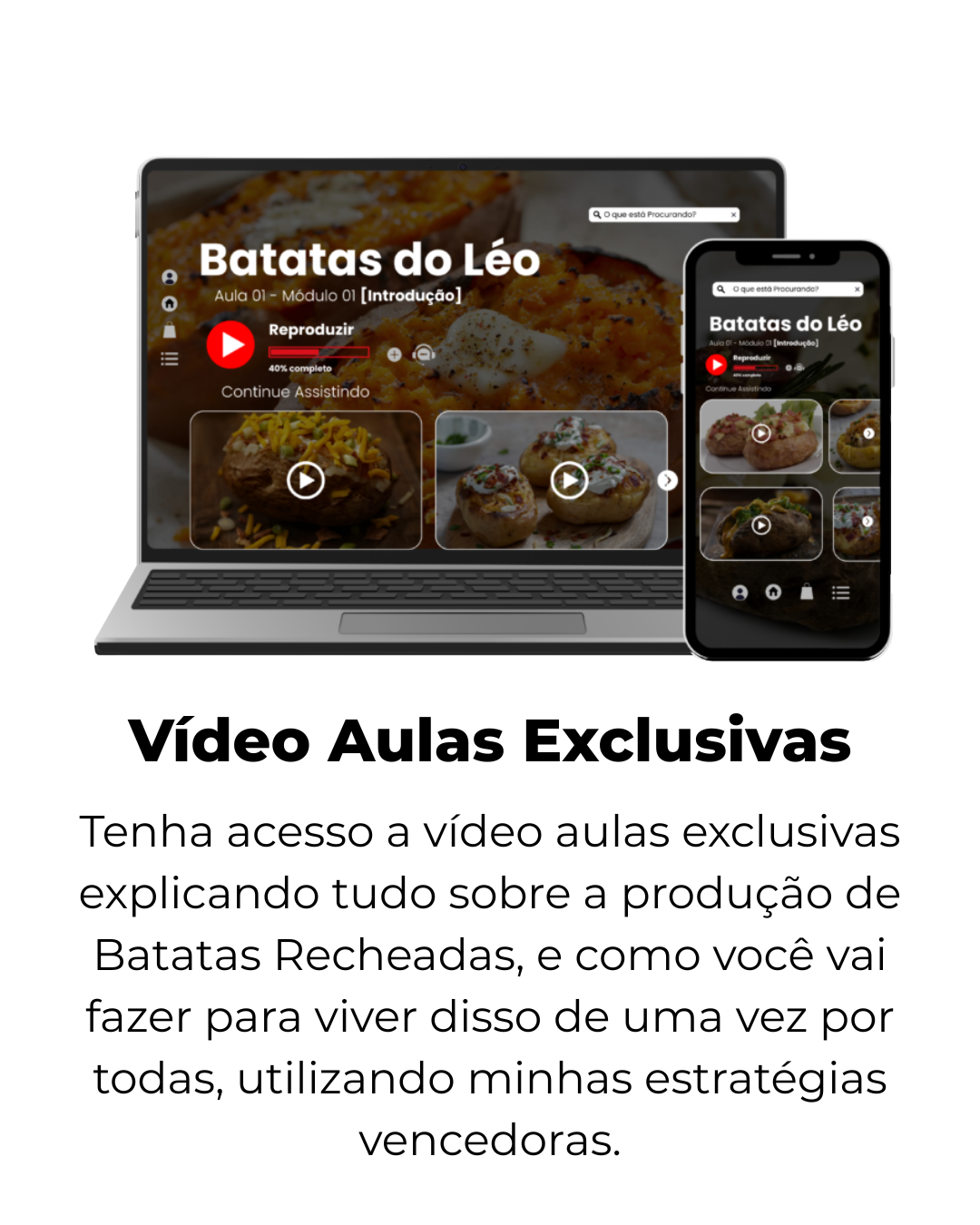 Vídeo Aulas Exclusivas Aulas diretas ao ponto, onde você aprende todas as técnicas, receitas e segredos para preparar assados perfeitos, mesmo que esteja começando do zero. (1)